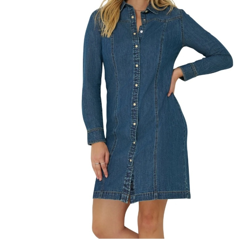 LEE Heritage Western Denim Dress Size Large NWT